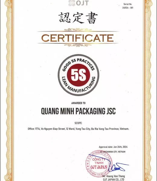 vn34-vn Chứng nhận 5S